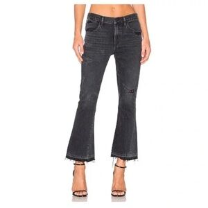 Citizens of Humanity Sasha Twist Crop Flare Black Hawk